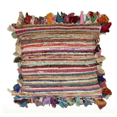 LR RESOURCES LR Resources PILLO04013MLTQQPL 26 x 26 in. Square Pillow; Multicolor PILLO04013MLTQQPL